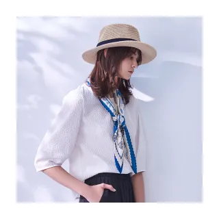 【Diffa】立體織紋蓬袖上衣-女