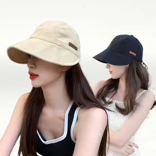 【I.Dear】韓國網紅同款趙露思春夏薄款復古休閒寬簷鴨舌帽(3色/棒球帽  遮陽帽 高爾夫球帽 空頂帽 防曬)