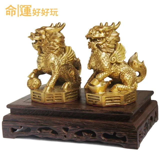 命運好好玩】鎮宅八卦銅麒麟擺鎮- momo購物網- 好評推薦-2025年7月