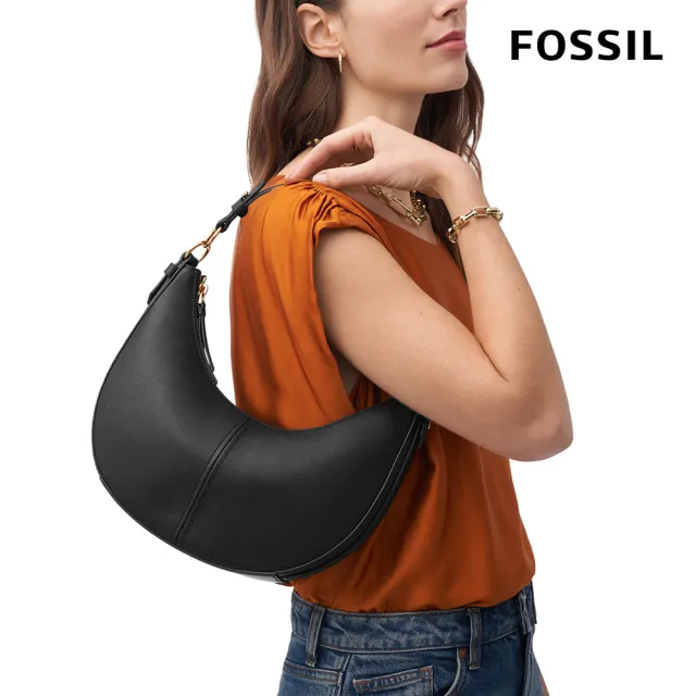 【FOSSIL】Shae 真皮新月兩用包 (多色可選)