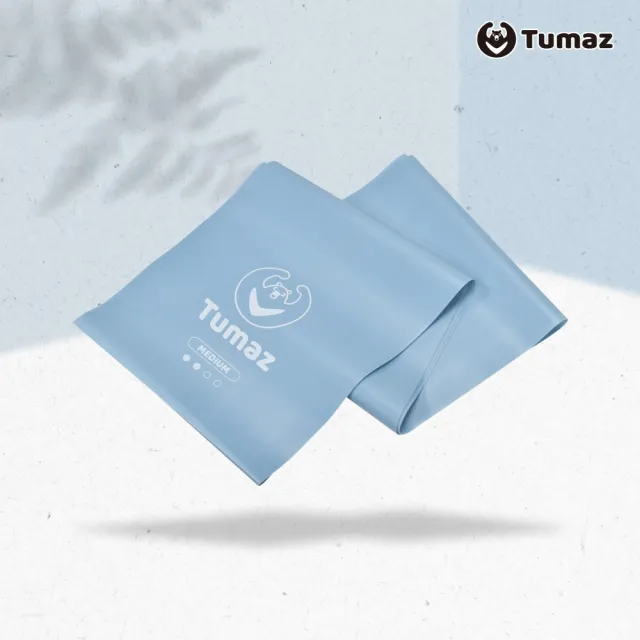 【Tumaz 月熊】加寬加長健身瑜珈拉力片 15磅(200cm)