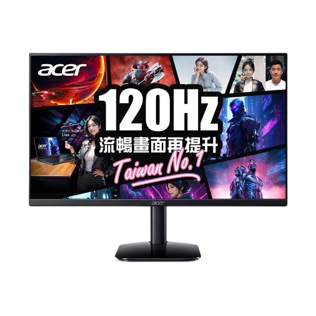 【Acer 宏碁】KA272 G0 27型護眼螢幕(27吋/FHD/120Hz/1ms/IPS/喇叭)