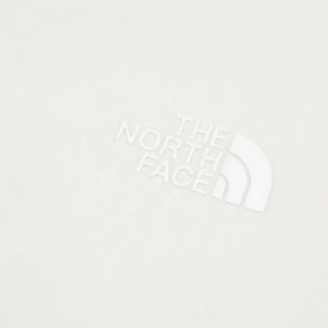 【The North Face】北臉 短袖上衣 女 訓練 慢跑 速乾 防曬 亞規 W SUN CHASE LOGO SS 米白 NF0A8CYXQLI