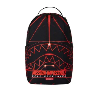 【SPRAYGROUND】雷射鯊魚大容量後背包(黑色)