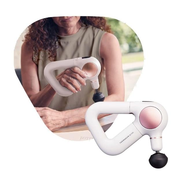 【Therabody】Theragun Sense 專業級智慧衝擊式筋膜槍 象牙白(4款按摩頭/12mm振幅/USB-C充電)