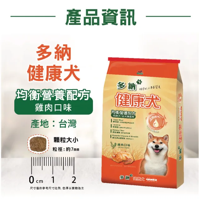 【Donna 多納】健康犬均衡配方牛肉/雞肉口味15kg 狗飼料(狗乾糧/犬糧/成犬飼料/大包裝狗飼料/官方直營)