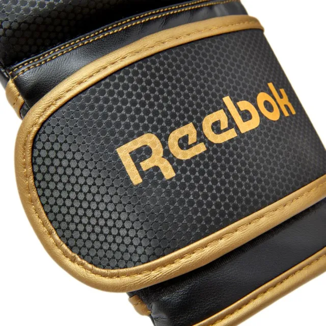 【REEBOK】Boxing Gloves 拳擊戰鬥手套 - Gold/Black(拳擊手套、格鬥手套、拳套)