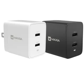 【MAXIA】氮化鎵GaN 47W雙孔USB-C充電器(MPC-A47W)
