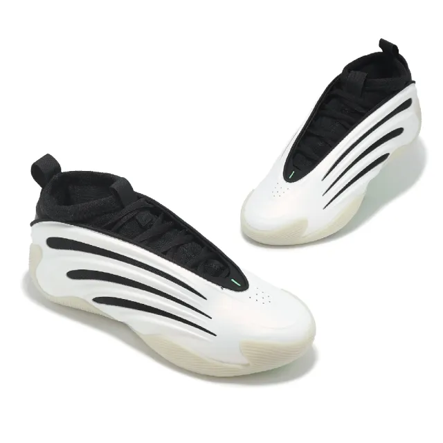 【adidas 愛迪達】籃球鞋 Harden Vol. 9 男鞋 Pearlized 白 黑 9代 緩震 哈登 愛迪達(JR2504)