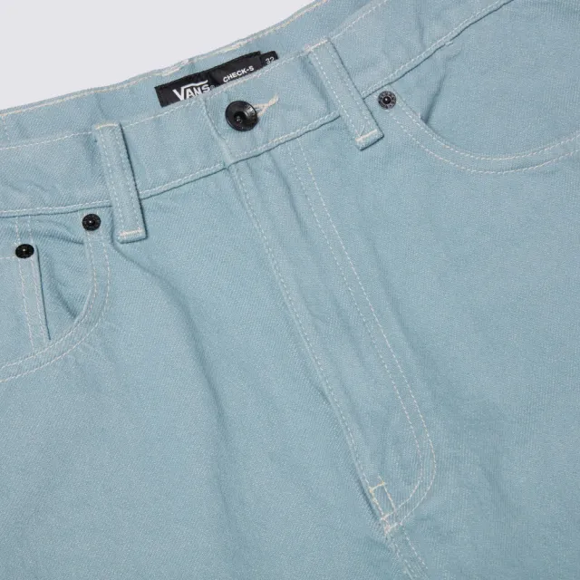 【VANS】官方旗艦 Check-5 Loose Denim 藍色牛仔長褲