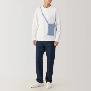 【MUJI 無印良品】撥水加工迷你隨身側包(煙燻藍)