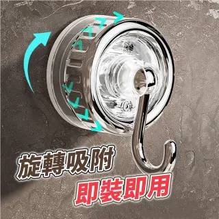 【BYJOYYOU】吸盤旋轉萬向掛鉤(無痕掛鉤 免釘掛勾 掛鉤貼 掛勾 免打孔掛鉤 免釘掛鉤 掛鈎 透明)