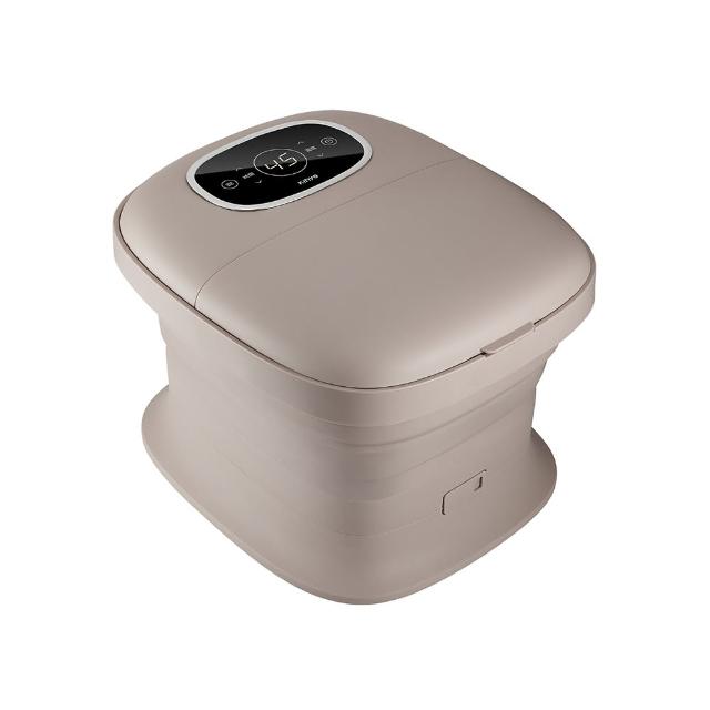 KINYO IFM-7022 腳部按摩盆，容量10L以下，配備可調溫度、氣泡SPA、滾輪熱療、穴位按摩、溫熱功能及電動腳底滾輪，完美舒緩雙腳疲勞，提供專業級SPA體驗。適合居家使用，享有1年保固，自購買日起正常使用下故障免費維修（不含私自拆解、天災等情形）。