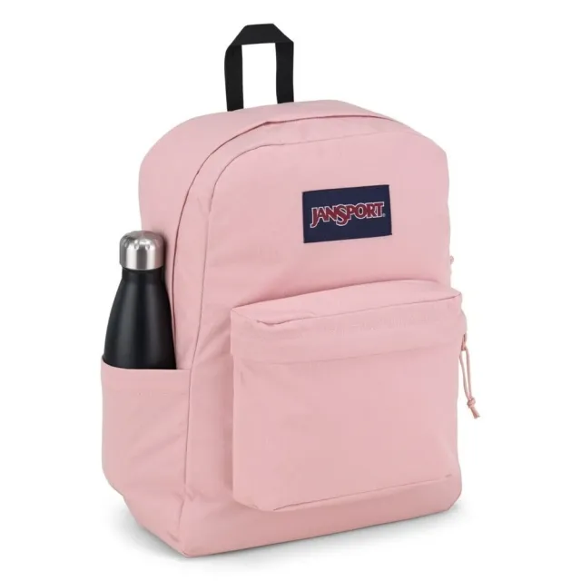 【JANSPORT】雙11 Superbreak後背包 後背包 運動包 雙肩背包 粉紅(JS0A4QUE7N8)