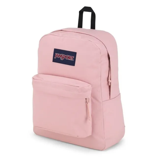 【JANSPORT】雙11 Superbreak後背包 後背包 運動包 雙肩背包 粉紅(JS0A4QUE7N8)