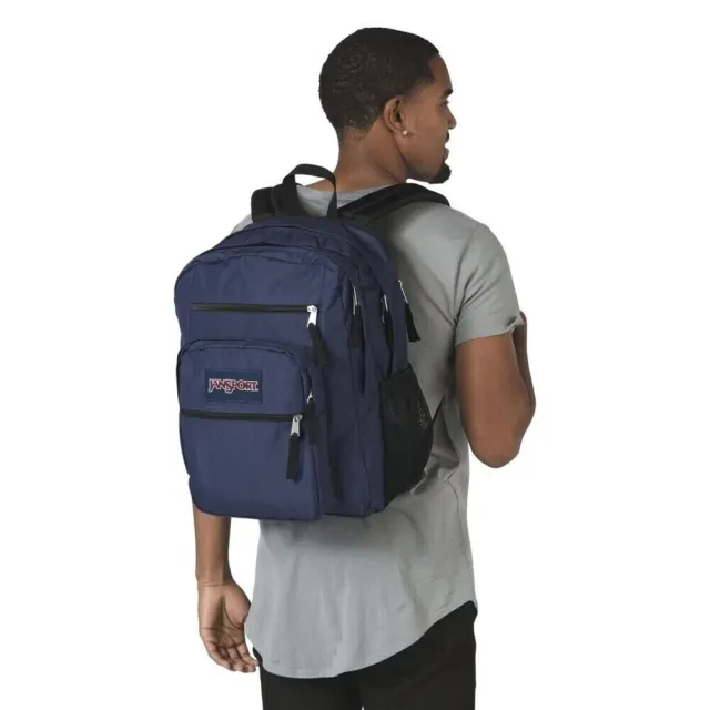 【JANSPORT】雙11 Big Student 後背包 運動包 雙肩背包 深藍(JS0A47JK003)