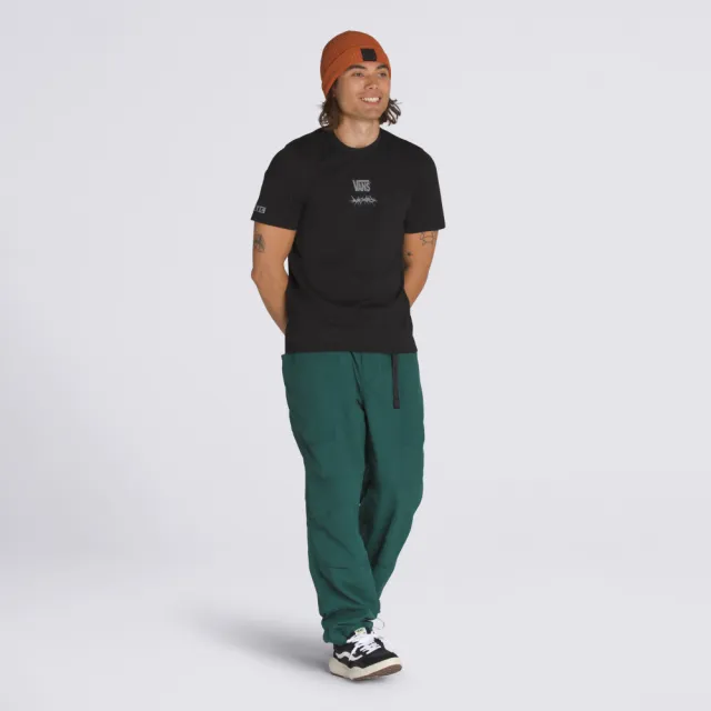 【VANS】官方旗艦 MTE Outline Hybrid 黑色短袖T恤