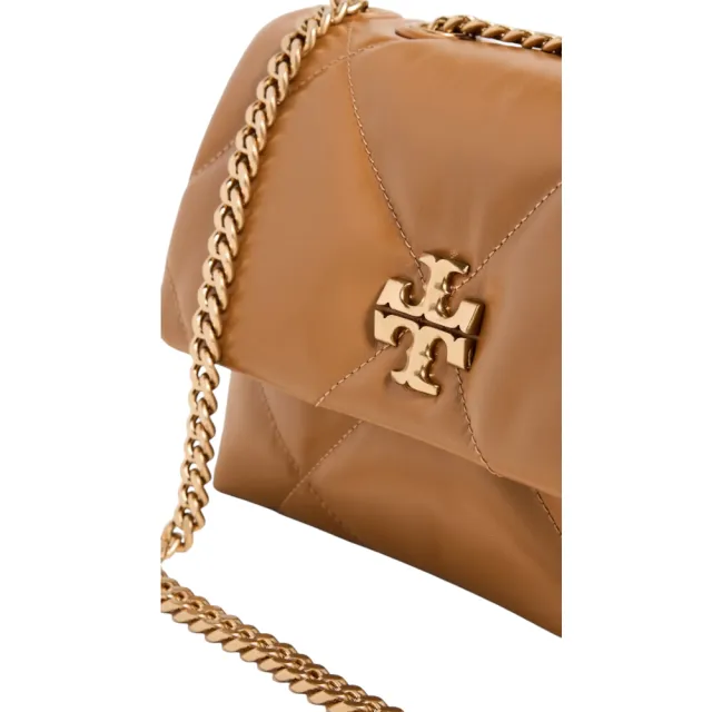 【TORY BURCH】Kira Small Diamond Quilt 小款 菱格形絎縫 鍊條 肩背包 棕色 154706