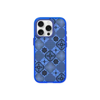 【RHINOSHIELD 犀牛盾】iPhone 14系列 JellyTint 透明防摔手機殼/壓花玻璃-黑色海棠(老屋顏)