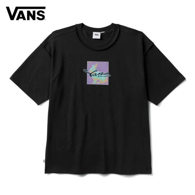 【VANS】官方旗艦 Premium LX Down The Rabbit Hole 黑色短袖T恤