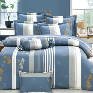 【Green  綠的寢飾】台灣製 100%精梳棉六件式床罩組 加大 華麗美學 多款任選