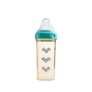 【hegen 總代理】金色奇蹟PPSU多功能方圓型寬口奶瓶 330ml(誕藍-台灣限定色)