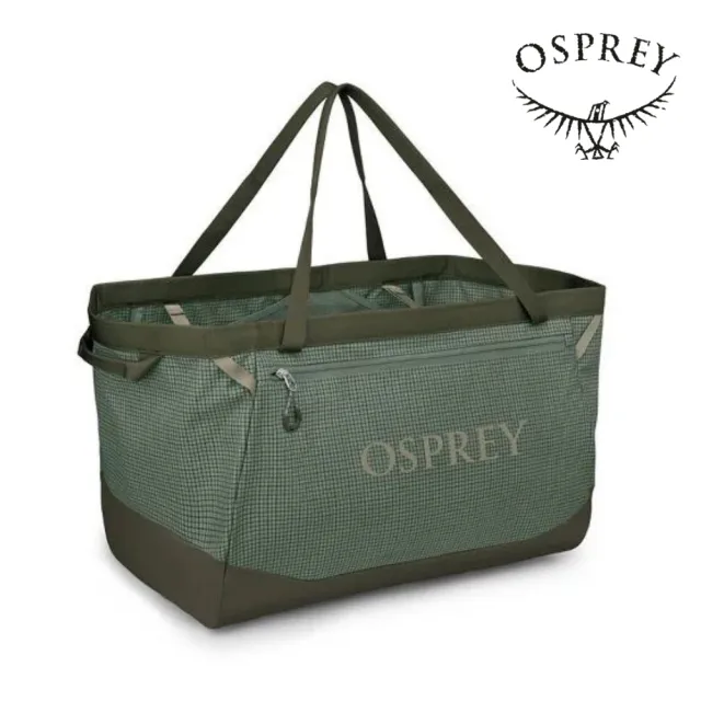 【Osprey】Transporter Gear Tote 60L 托特包 松葉綠(旅行 戶外 日常使用)