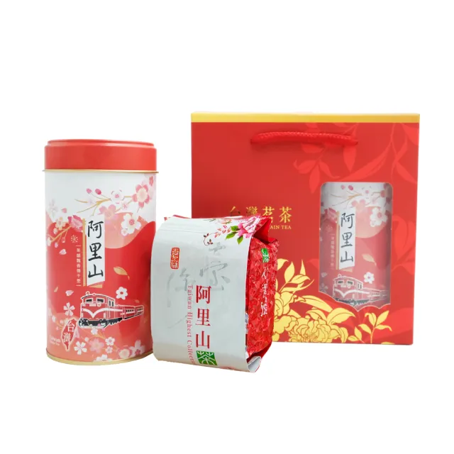 【xiao de tea 茶曉得】阿里山輕焙甜香烏龍茶葉禮盒(150gx2包x1盒-共半斤;無提袋;國慶送禮/年節送禮/茶葉)