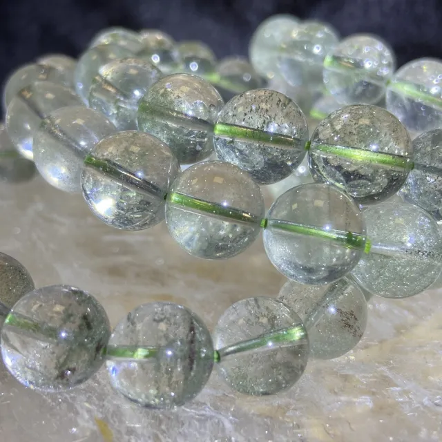 【Cozy 世界水晶原礦與茶】巴西綠幽靈 12mm+ 06-6(為幫助事業蓬勃的鬼佬財神)