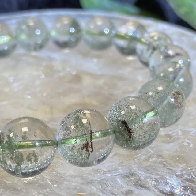 【Cozy 世界水晶原礦與茶】巴西綠幽靈 12mm+ 06-6(為幫助事業蓬勃的鬼佬財神)