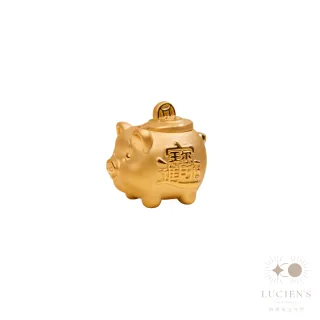 【路森金飾】黃金擺件(小金豬金重:0.92錢+-0.03錢)