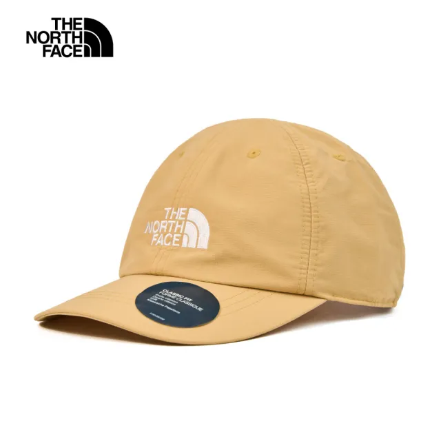 【The North Face】TNF 北臉 北面 休閒 舒適透氣休閒運動帽 棒球帽 HORIZON HAT 男  女 卡其(NF0A8CQ1LK5)