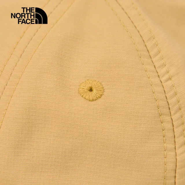 【The North Face】TNF 北臉 北面 休閒 舒適透氣休閒運動帽 棒球帽 HORIZON HAT 男  女 卡其(NF0A8CQ1LK5)