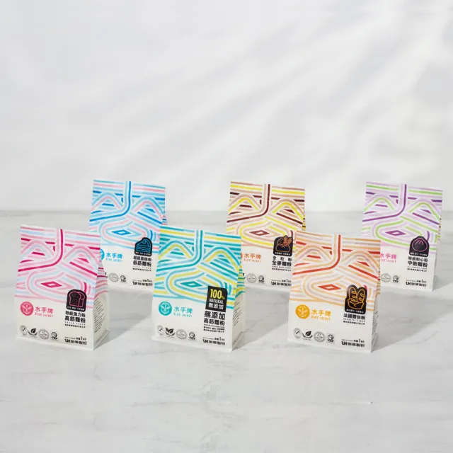 【聯華麵粉】水手牌特級粉心粉1kgx12入/箱(中筋、麵食點心適用)  (TQF微笑標章)