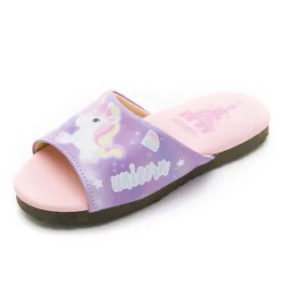 【ARNOR】童鞋 動物派對 獨角獸 室內拖鞋/輕量 舒適 好穿 台灣製 橙色(ASKS40047)