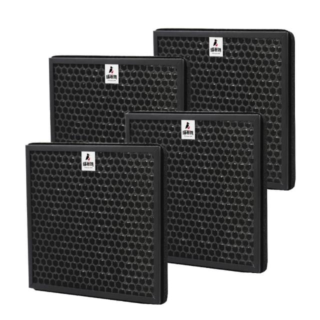 【蟎著媽】濾網4入優惠組(適用 3M T10AB FA-T10AB T10AB-ORF 除臭加強型 極淨型6坪空氣清淨機)