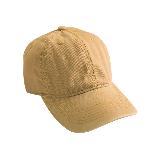 【匠心選品】水洗復古仿舊鴨舌帽(水洗棒球帽 單寧老帽 遮陽帽 潮流鴨舌帽)