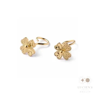 【路森金飾】黃金耳環(四葉草金重:0.57錢+-0.03錢)