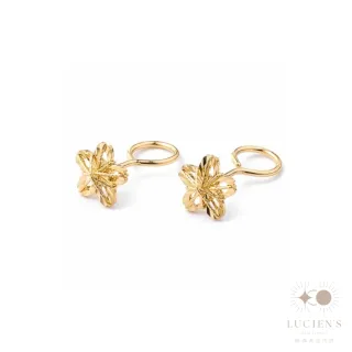【路森金飾】黃金耳環(五瓣花金重:0.41錢+-0.03錢)