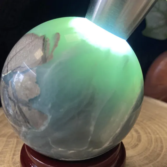 【Cozy 世界水晶原礦與茶】亞馬遜天河石球 6.5cm 31-1(三大能量石之一 主要可緩解焦慮帶來清晰思緒)