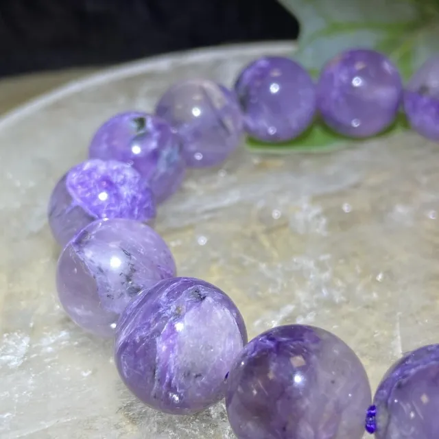 【Cozy 世界水晶原礦與茶】玉畫紫龍晶 12mm+ 31-6(散發的磁場對人體有幫助)