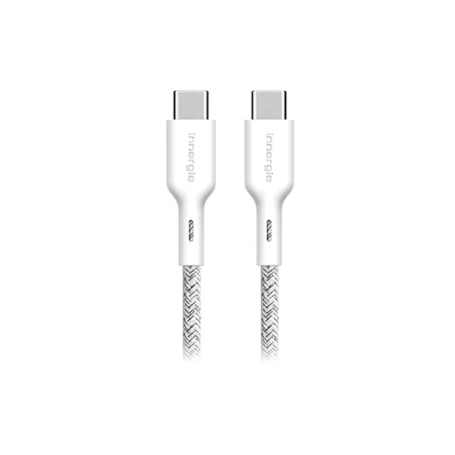 【Innergie】C-C USB-C對USB-C充電線 白 1.8M(三年全球保固/PD 100W快速充電)