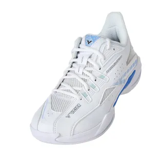 【VICTOR 勝利體育】羽球鞋 羽毛球鞋 寬楦 精選進階鞋款(A550 AM 白/淺藍)