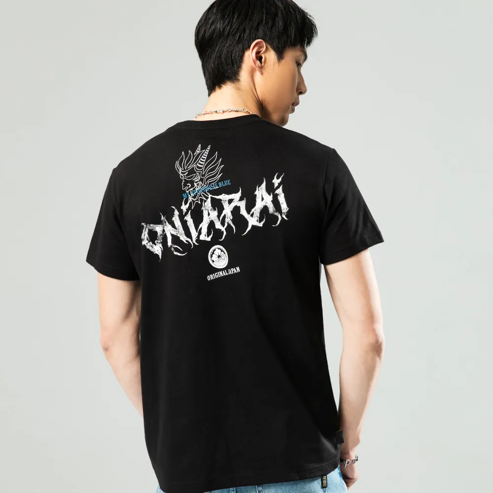 【BLUE WAY】男裝 網路限定潮流鬼洗元素 短袖 上衣-鬼洗