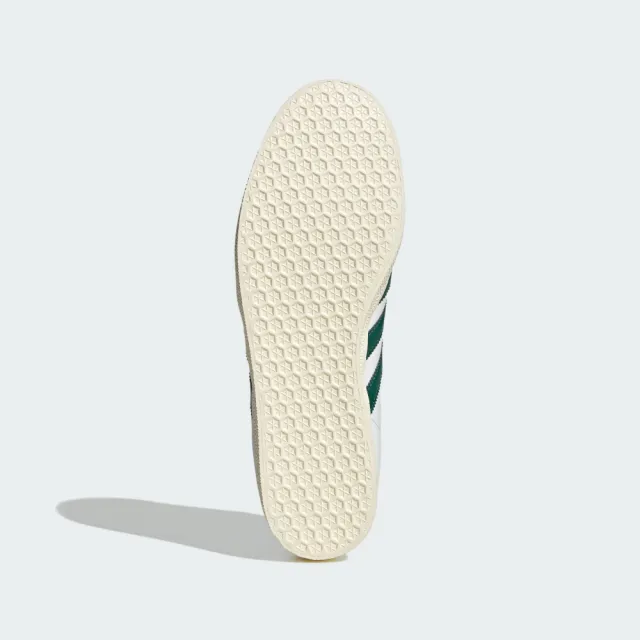 【adidas 愛迪達】休閒鞋 男鞋 運動鞋 皮革 三葉草 GAZELLE 白 JH5397(8919)