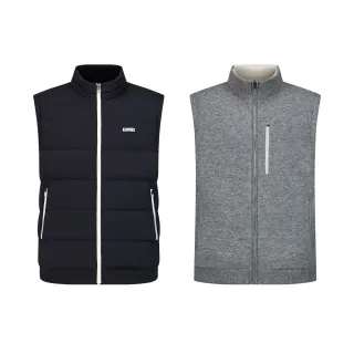 【K-SWISS】雙面羽絨背心-質感生活系列 Down Vest-男-兩色任選