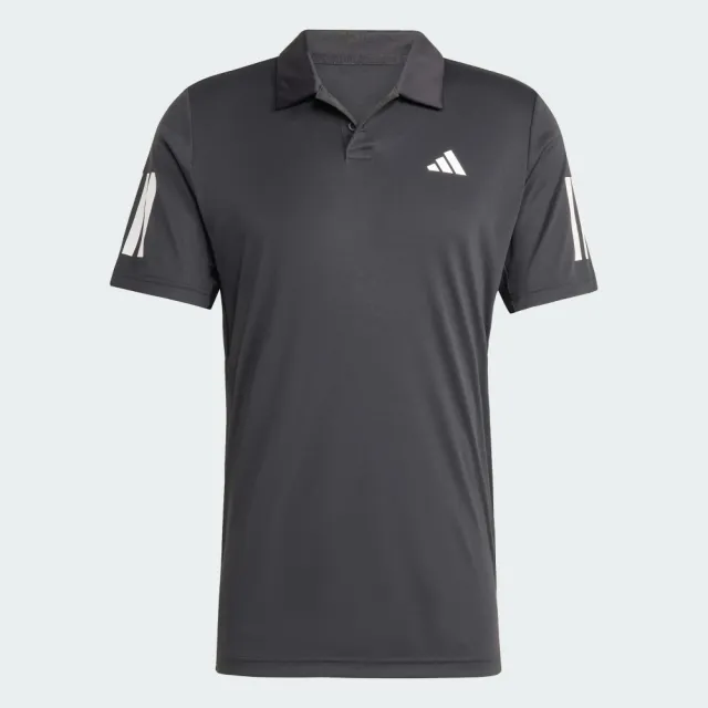 【adidas 愛迪達】短袖上衣 男 POLO衫  CLUB 3STR POLO 黑 JG0985
