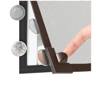 【樂多家居】70*130CM兩件裝 紗窗 魔術貼磁鐵窗戶簾 金剛網 隱形紗窗(家用自粘式 簡易安裝)