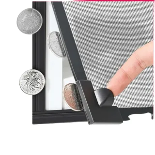 【樂多家居】50*100CM兩件裝 紗窗 魔術貼磁鐵窗戶簾 金剛網 隱形紗窗(家用自粘式 簡易安裝)