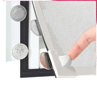 【樂多家居】70*150CM兩件裝 紗窗 魔術貼磁鐵窗戶簾 金剛網 隱形紗窗(家用自粘式 簡易安裝)